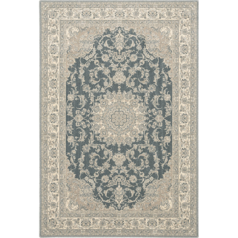 Beatrice Power Loom Grey Rug by Agnella, Rectangle 200 x 300cm