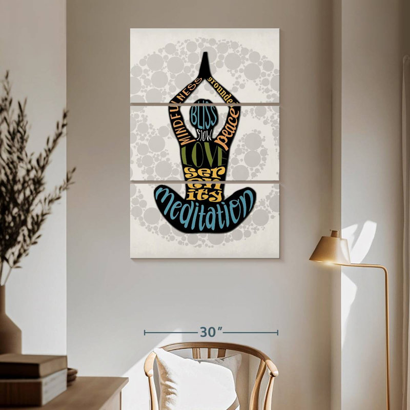 Senne Mindfulness Typography, 65" H x 42" W