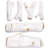 6 Piece Wood Natural Propane Gas Log Set