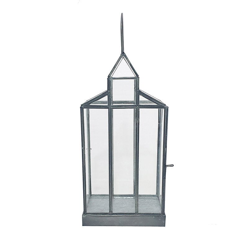 16.1'' H Glass Wall Lantern