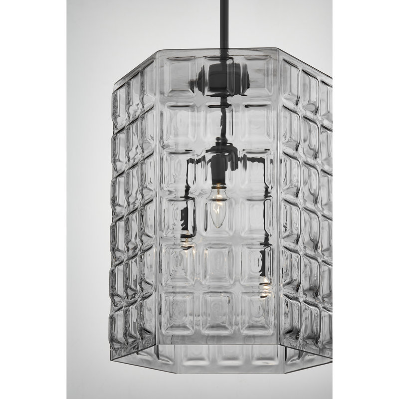 Torrix 3-Light Pendant in Matte Black, Matte Black