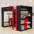 Full-Size RGB Gaming Loft Bed with Integrated Power Hub and Ergonomic Workstation-123842609