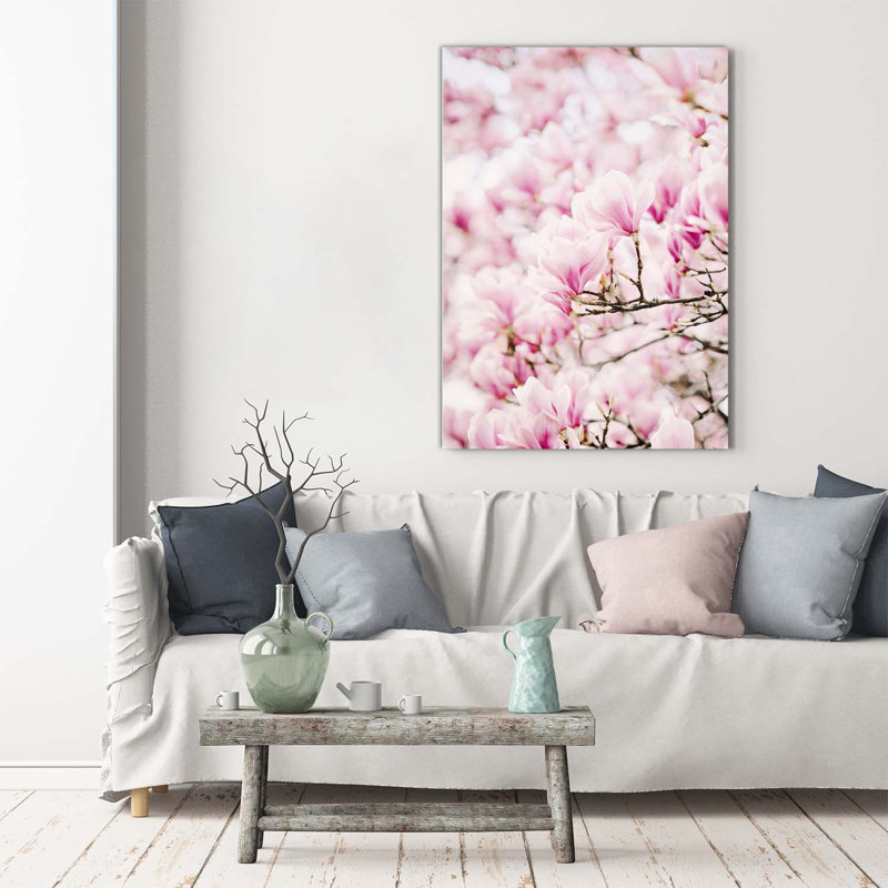 Magnolia Flowers - Wrapped Canvas Print