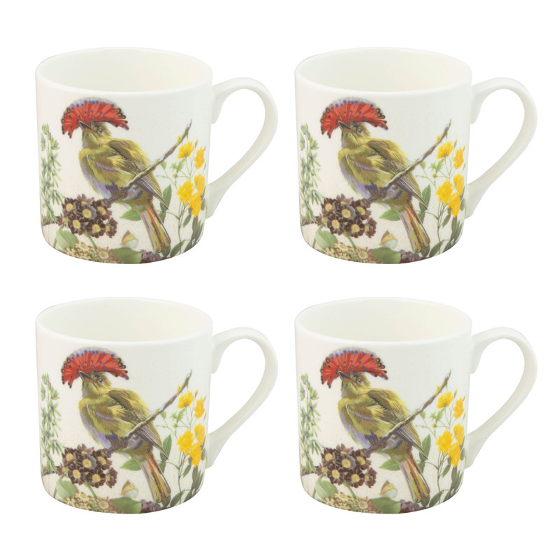 Ensemble de 4 tasses à café Gracie Bone China