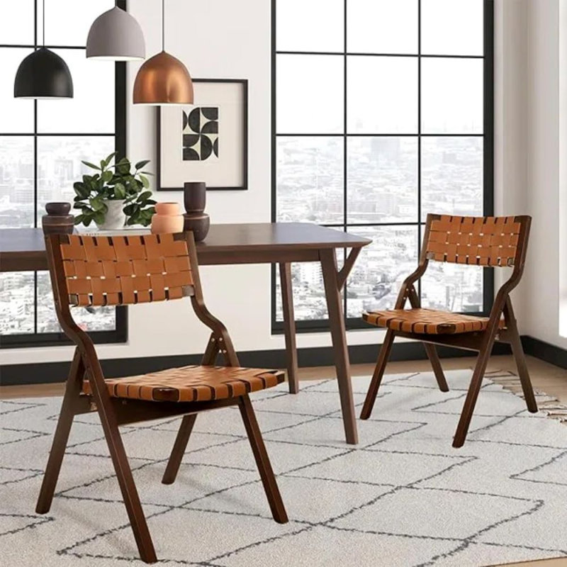 Chaise de salle à manger Tiamo, Brun, 4