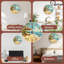 Horloge murale plage tropicale