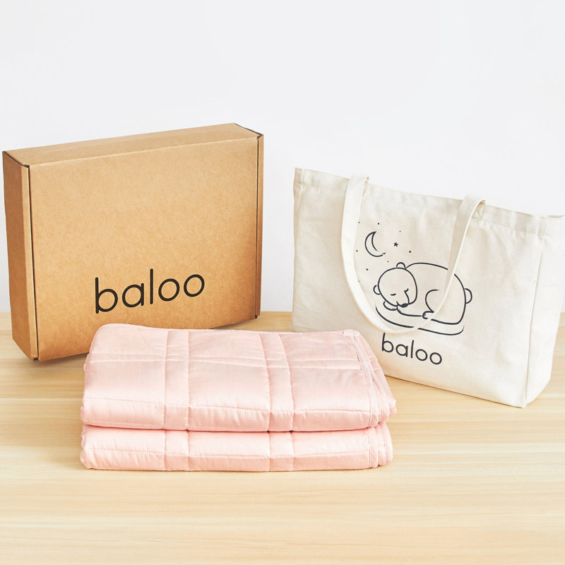 Baloo Living - La mini couverture lestée de 9 lb, Rose
