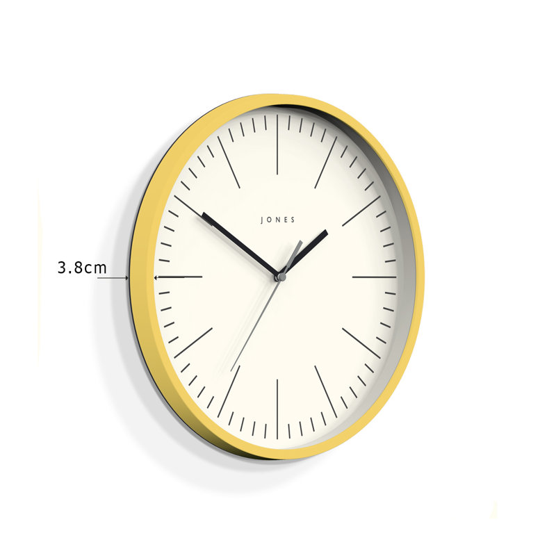 Acrylic Wall Clock, Yellow