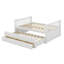 Lit de jour double avec lit gigogne simple et 3 tiroirs de rangement-904568137