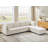 Chenille Upholstered Sectional Sofa Couch With Ottoman-120142311