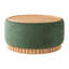 Repose-pieds rond 29 po Verona avec base en bois massif et couvercle réversible-124563583
