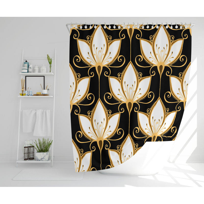 Newberry Polyester Shower Curtain Set, 177cm H x 177cm W