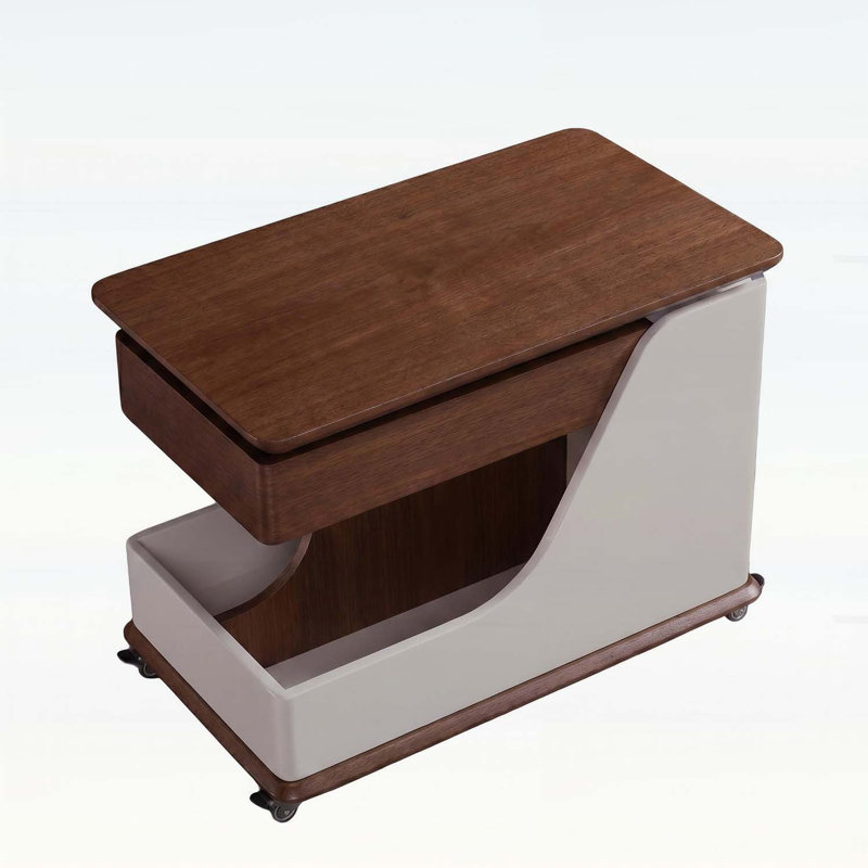 Table basse à hauteur réglable avec rangement