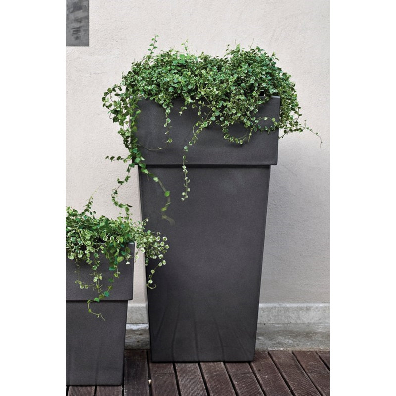 Planter, 40" H x 22" W x 22" D, Terracotta