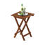 Square Folding Outdoor Bistro Table With Umbrella Hole , 51.1cm cm W 51.1cm cm D