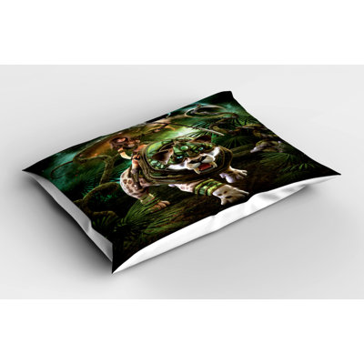 Tiger Polyester Sham Set