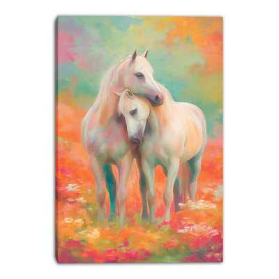 Art mural sur toile tendue pastel