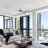 Chianti 43-in Height Adjustable ETL Certified Integrated LED Linear Chandelier with 2 Glass Shades