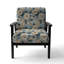 Chaise avec accoudoirs rembourrés Dahlia