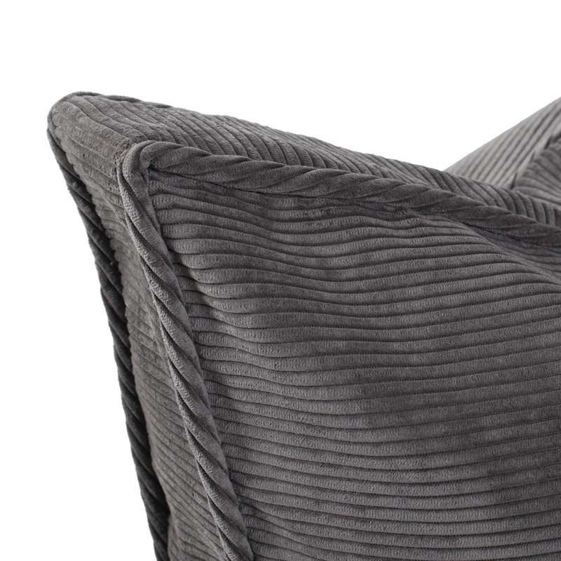Gousset 20 x 20 x 4, Gris anthracite