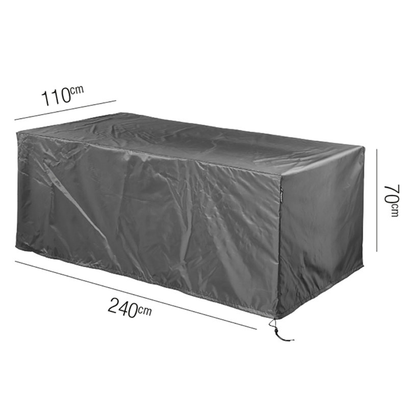 Outdoor Patio Table Cover, 70cm H x 240cm W x 100cm D