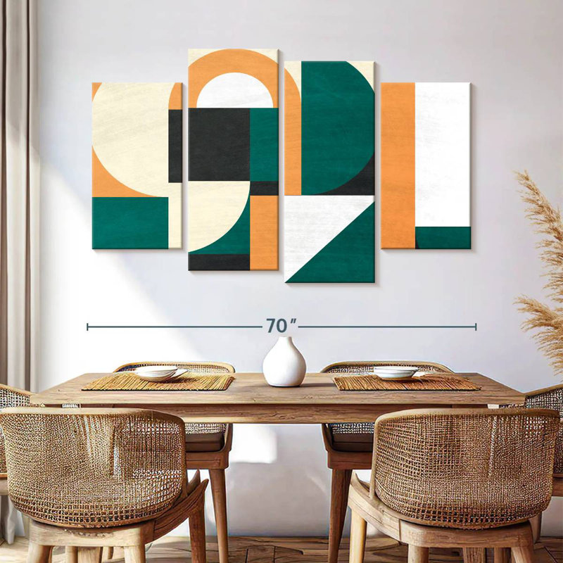 Retro Geometric Abstract IX