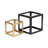 Set of 2 5 and 7" Metal Open Square Object - 7" x 7" x 7"