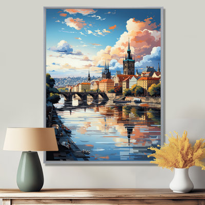 «Blue Beige City», Popart, art mural de Prague