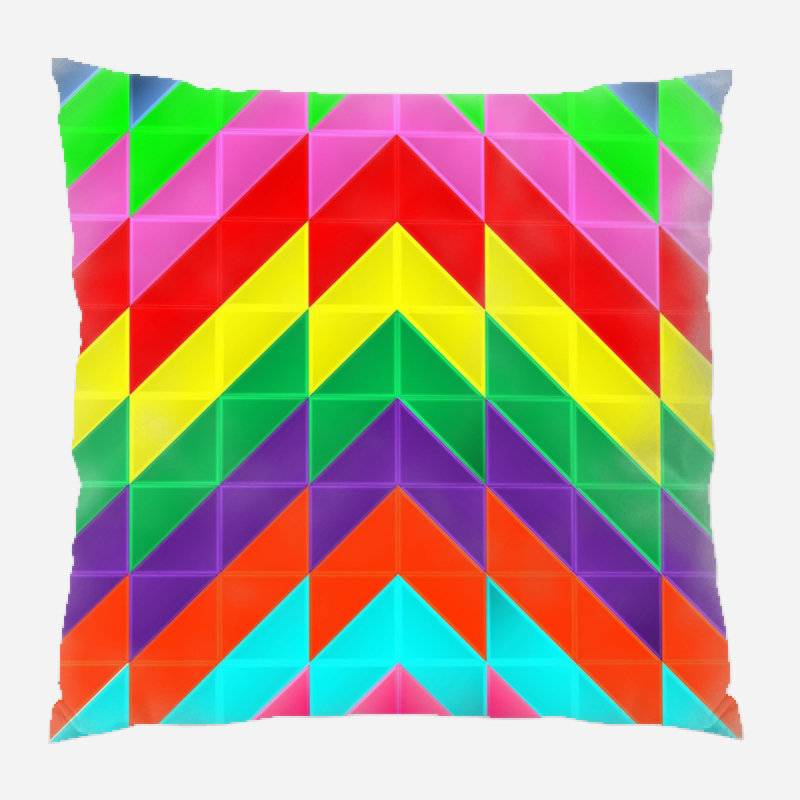 Chevron Microsuede Reversible Throw Pillow