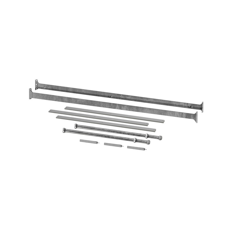 Winston Full Bed Rails, Vintage Iron