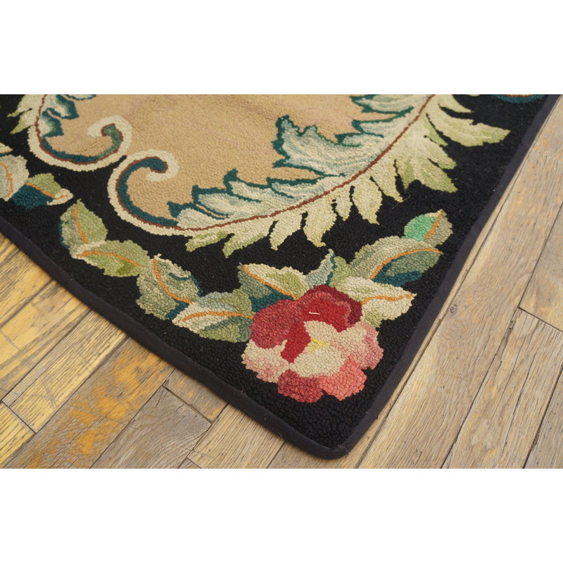 Tapis antique à motif de médaillons floraux de style européen