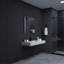 Élégant miroir mural pour salle de bain en aluminium, polyvalent et fonctionnel