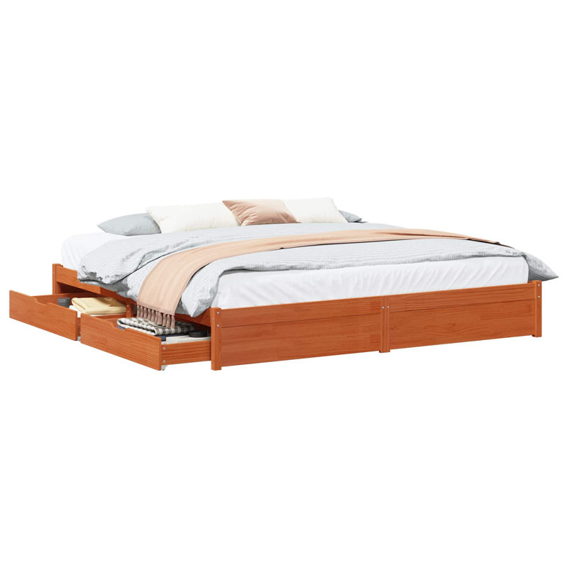 Solid Wood Bed Frame, Super King (6')