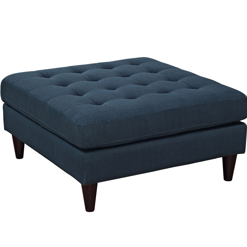 Grand repose-pieds en tissu Empress de Modway, Polyester bleu azur