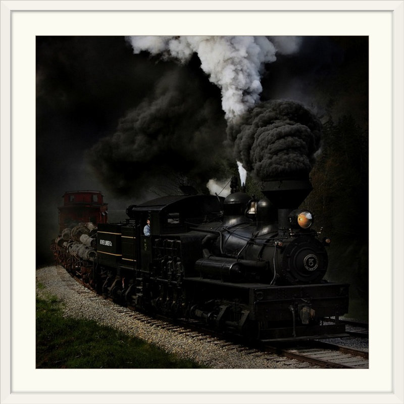 Impression sur toile, "Coup de sifflet" par Chuck Gordon, H 24 po x l 24 po x P 1,5 po, Toile