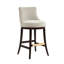 Tabouret en chenille avec pieds en bois de hêtre-708917971