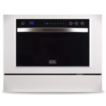 BCDP-Series BLACK+DECKER BCD6W Compact Countertop Dishwasher, 6 Place Settings, White