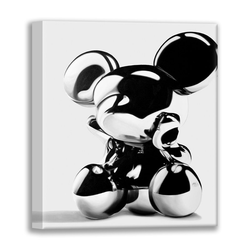 Souris en métal - Reproduction de giclée sur toile tendue avec châssis, H 18 po x l 15 po