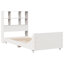 Bed Frame Without Mattress White Single Solid Wood Pine-475260670