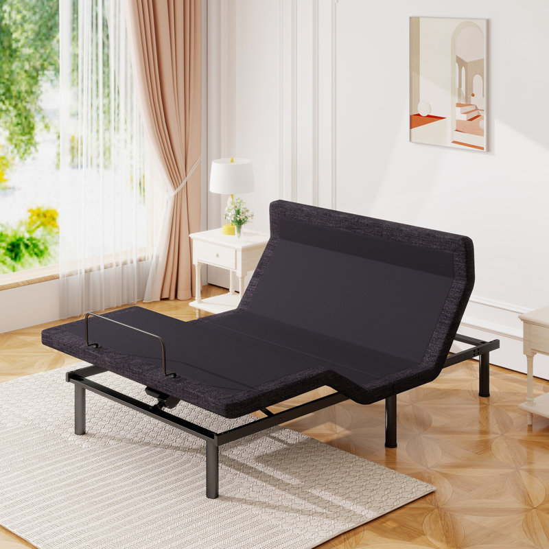 Adjustable Bed Frame With 12" Memory Foam Mattress - Zero Gravity, Massage & Anti-Snore Features, App & Wireless Remote, USB Ports Included