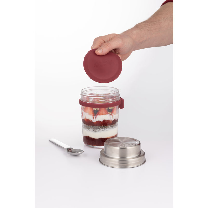 Kilner On The Go Glass Breakfast Jar 0.35L Set of 2