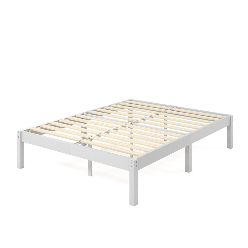 Bitha Solid Bamboo & Wood Platform Bed Frame, Kingsize (5')