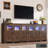 95.3“ LED Farmhouse TV Stand For Tvs Up To 85" With Power Outlets And Adjustable Shelves-163533591-148976056