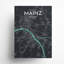 Mainz, carte de la ville, impression-1134077405-1134077402