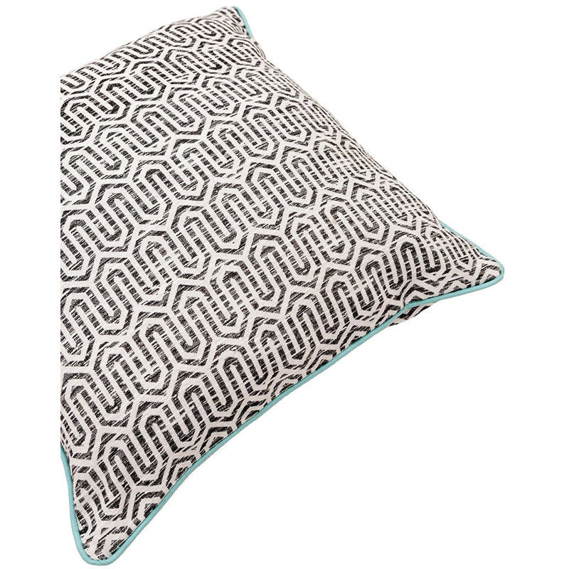 Cypress Geometric Square Cushion, 60 x 60cm