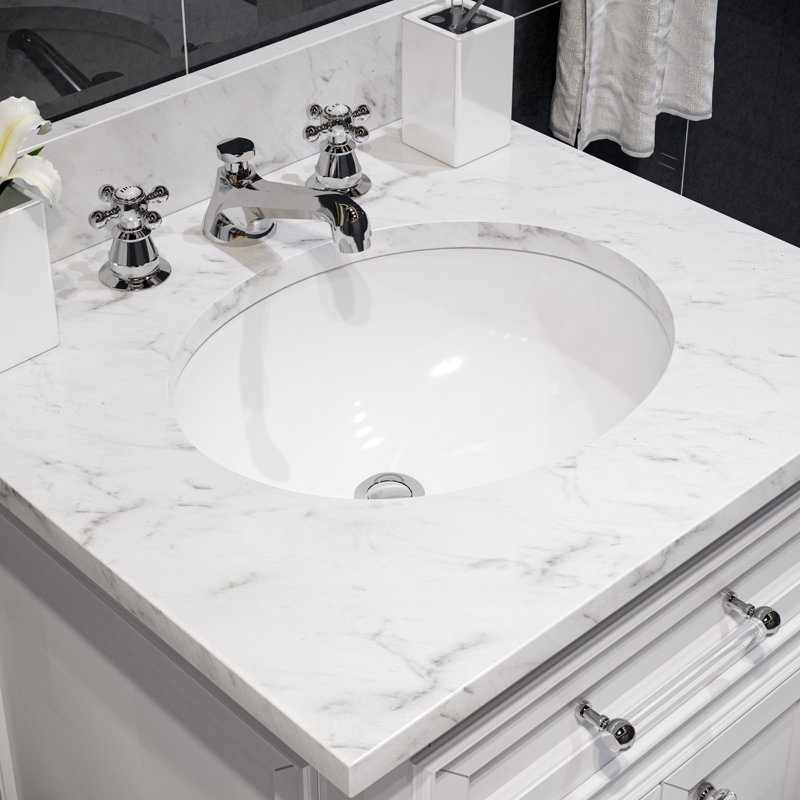 Derby 30'' W Single Vanity, White, 30"