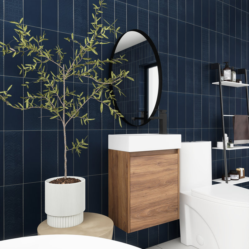18'' Single Bathroom Vanity with Ceramic Top