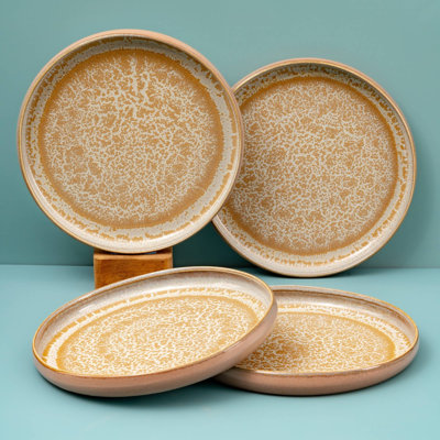 MOHENJODARO Premium Porcelain Dinner Plate | Round Shape, | Microwave & Dishwasher Safe