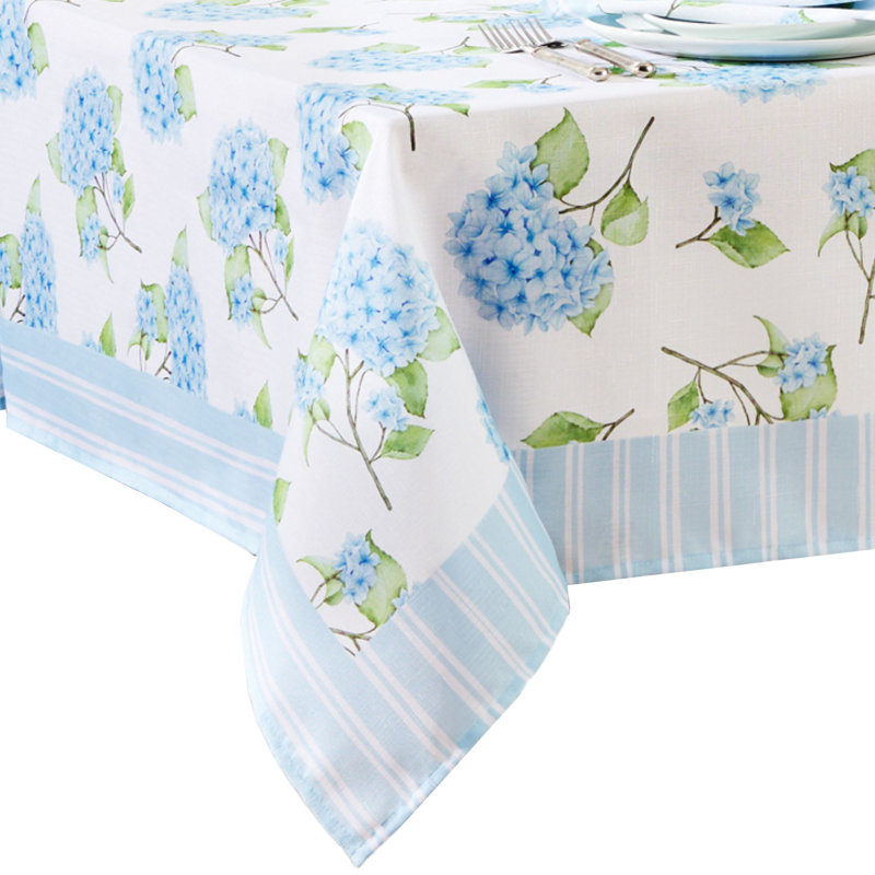 Farrand Nantucket Hydrangea Garden Tablecloth, 60" x 120" Rectangle