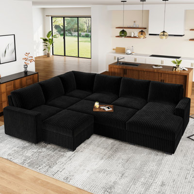 Brunella Corduroy Sleeper Sectional